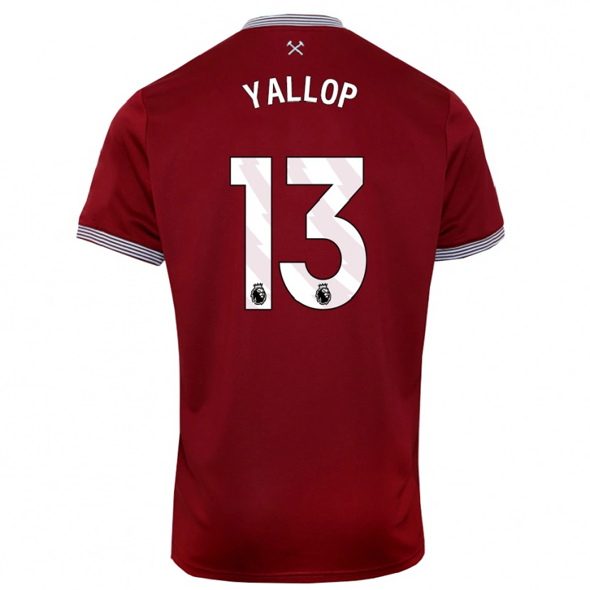 Danxen Män Tameka Yallop #13 Vinröd Vit Hemmatröja Matchtröjor 2025/26 Tröjor T-Tröja