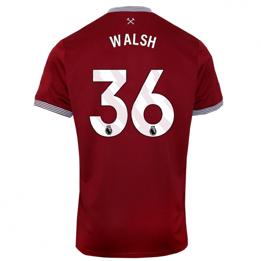 Danxen Män Soraya Walsh #36 Vinröd Vit Hemmatröja Matchtröjor 2025/26 Tröjor T-Tröja