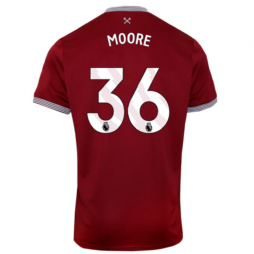 Danxen Män Sean Moore #36 Vinröd Vit Hemmatröja Matchtröjor 2025/26 Tröjor T-Tröja