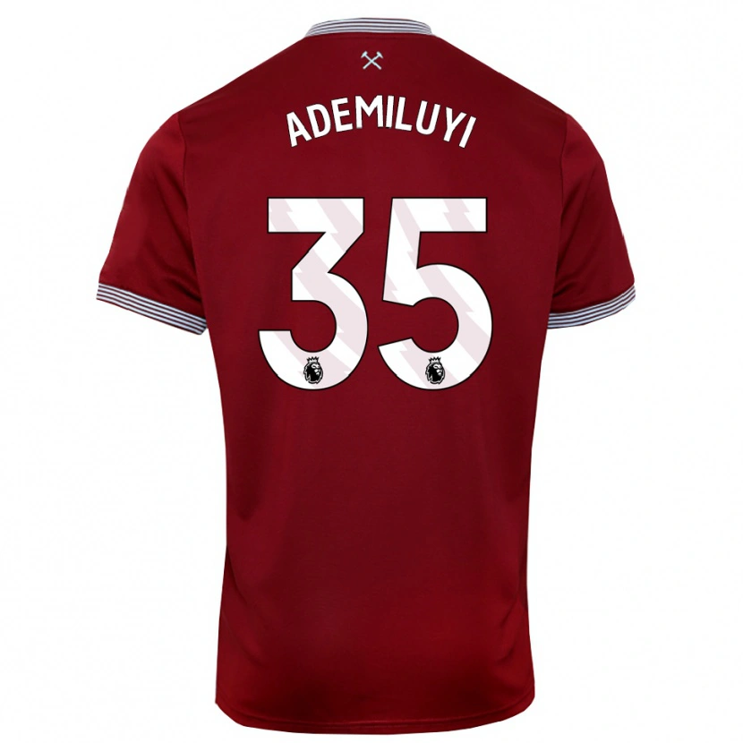 Danxen Män Princess Ademiluyi #35 Vinröd Vit Hemmatröja Matchtröjor 2025/26 Tröjor T-Tröja