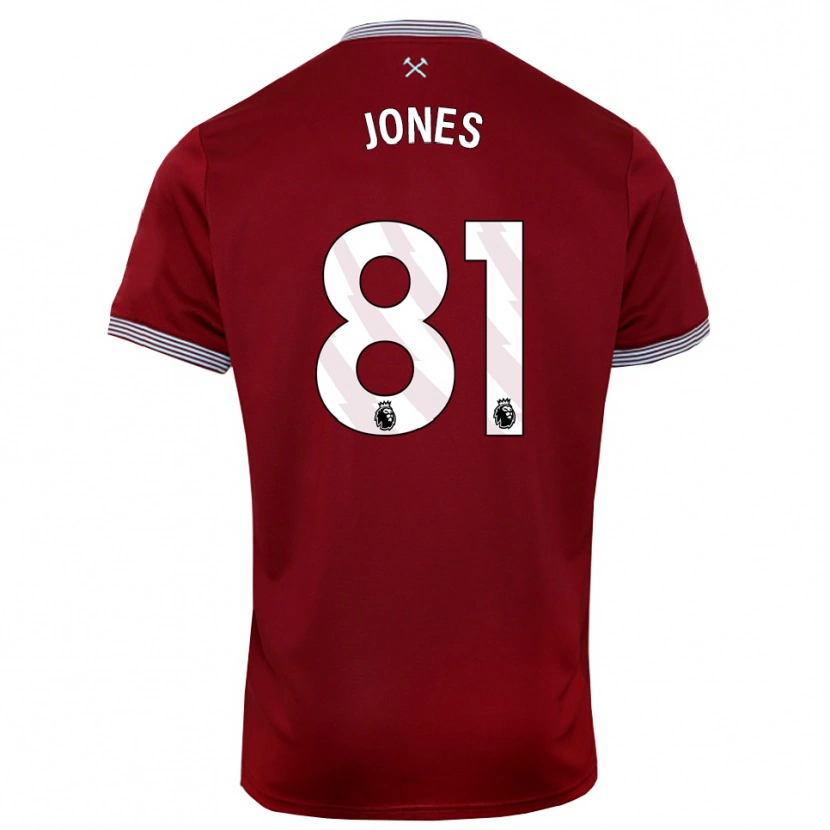 Danxen Män Liam Jones #81 Vinröd Vit Hemmatröja Matchtröjor 2025/26 Tröjor T-Tröja