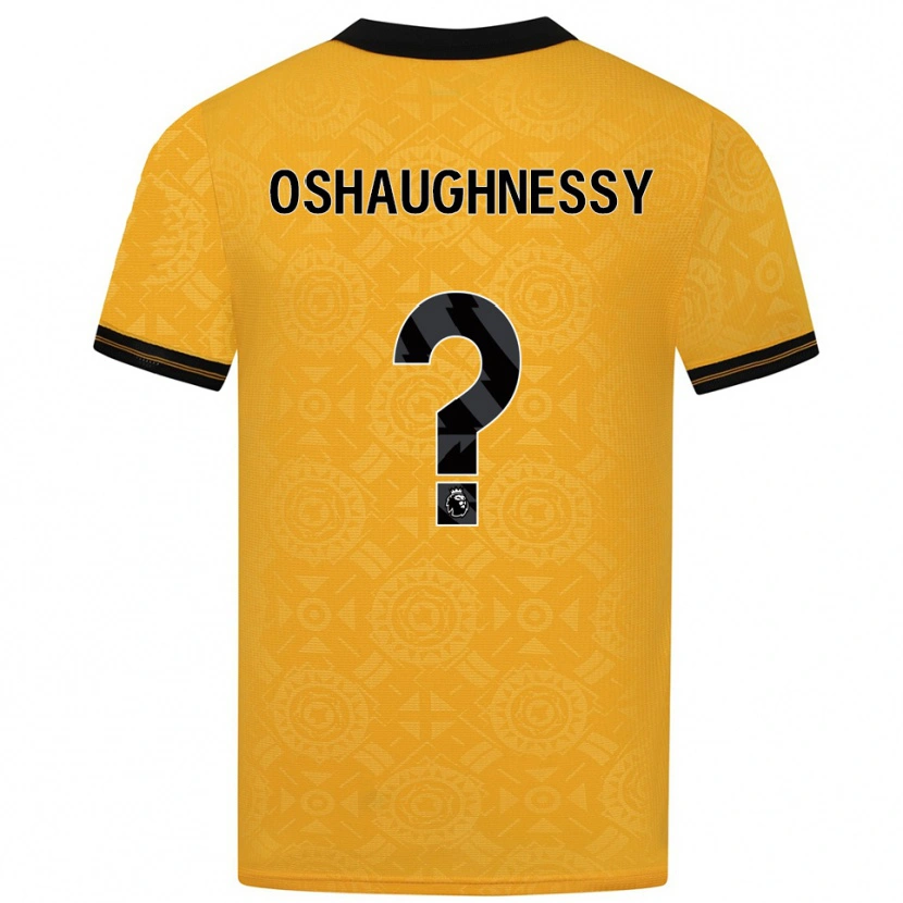 Danxen Män Joe Oshaughnessy #0 Gul Svart Hemmatröja Matchtröjor 2025/26 Tröjor T-Tröja