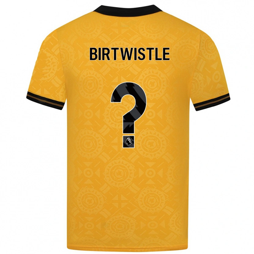 Danxen Män Harry Birtwistle #0 Gul Svart Hemmatröja Matchtröjor 2025/26 Tröjor T-Tröja