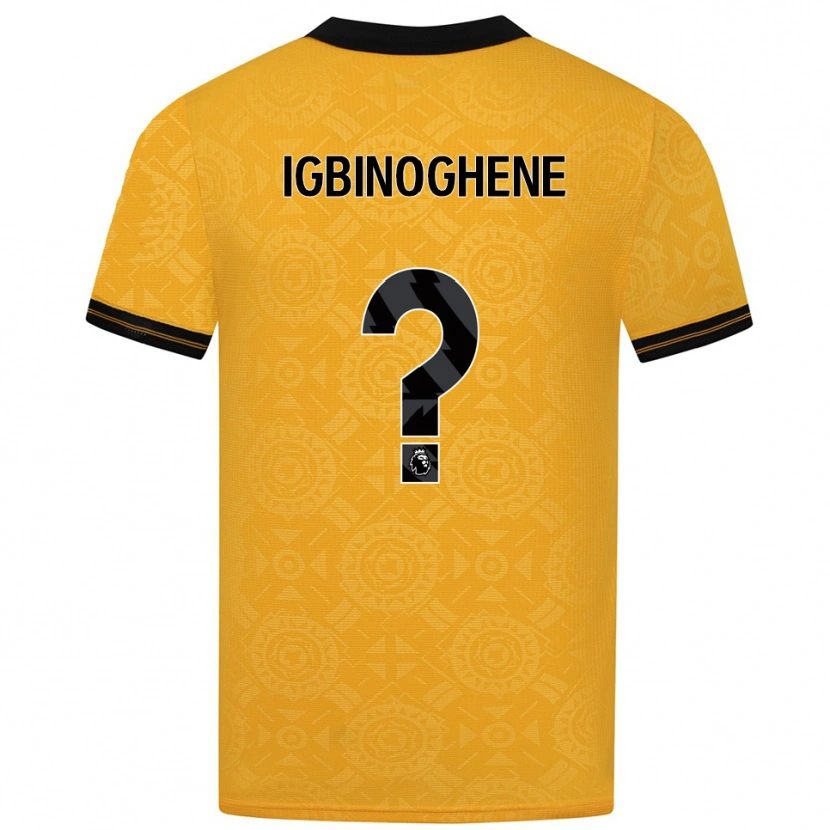 Danxen Män Testimony Igbinoghene #0 Gul Svart Hemmatröja Matchtröjor 2025/26 Tröjor T-Tröja