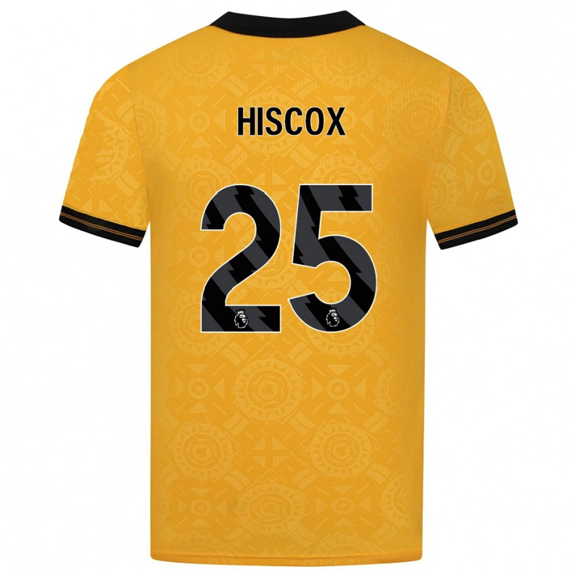 Danxen Män Amelia Hiscox #25 Gul Svart Hemmatröja Matchtröjor 2025/26 Tröjor T-Tröja