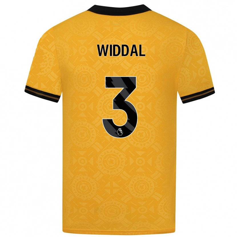 Danxen Män Natalie Widdal #3 Gul Svart Hemmatröja Matchtröjor 2025/26 Tröjor T-Tröja