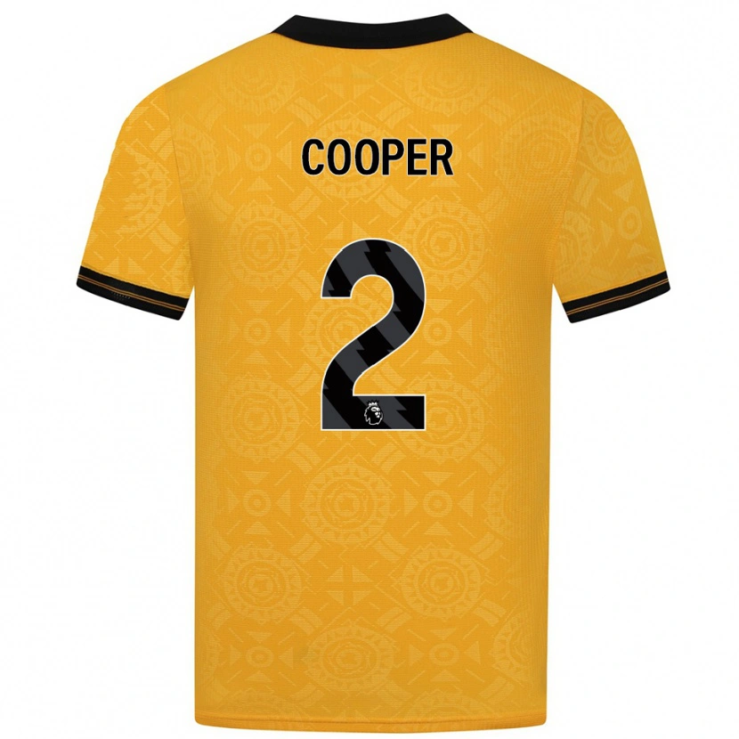 Danxen Män Laura Cooper #2 Gul Svart Hemmatröja Matchtröjor 2025/26 Tröjor T-Tröja