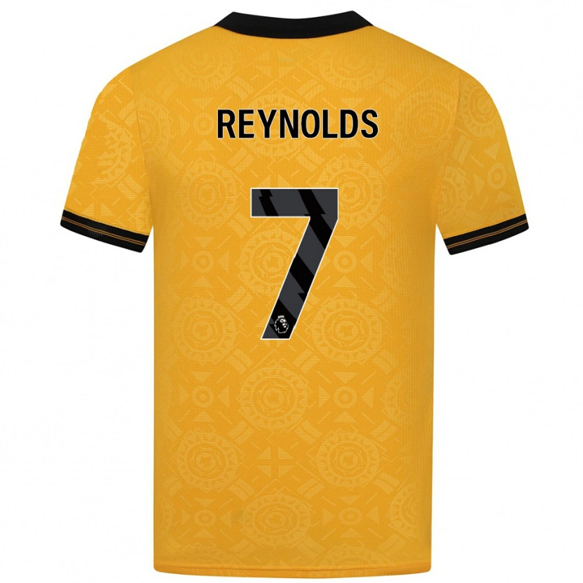 Danxen Män Fabian Reynolds #7 Gul Svart Hemmatröja Matchtröjor 2025/26 Tröjor T-Tröja