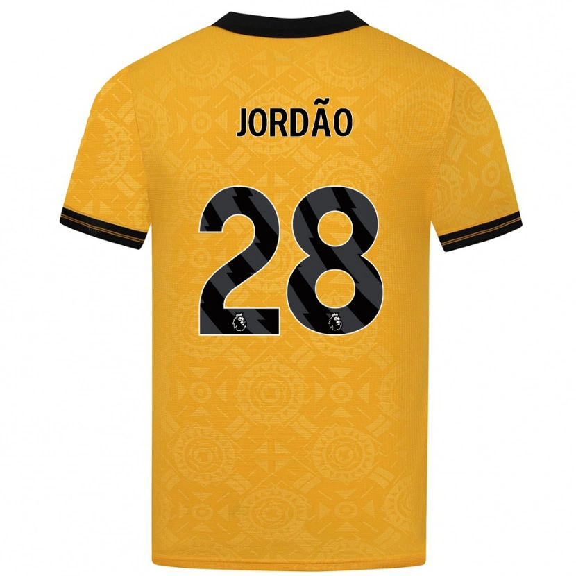 Danxen Män Bruno Jordão #28 Gul Svart Hemmatröja Matchtröjor 2025/26 Tröjor T-Tröja