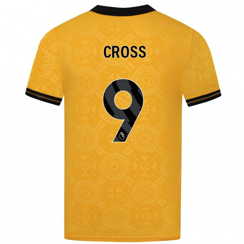 Danxen Män Jade Cross #9 Gul Svart Hemmatröja Matchtröjor 2025/26 Tröjor T-Tröja