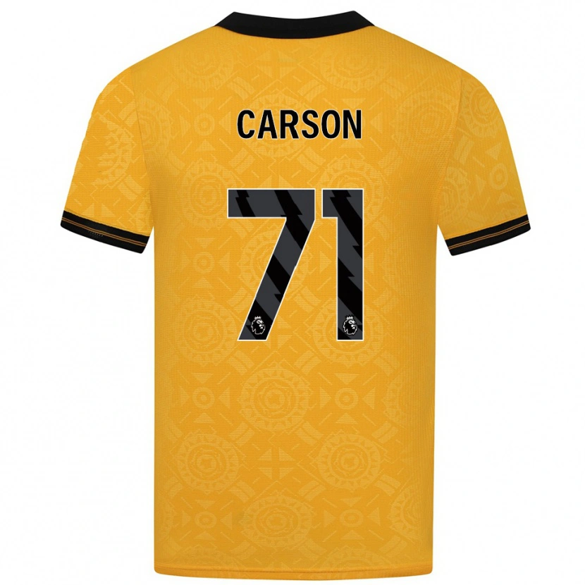 Danxen Män Hayden Carson #71 Gul Svart Hemmatröja Matchtröjor 2025/26 Tröjor T-Tröja