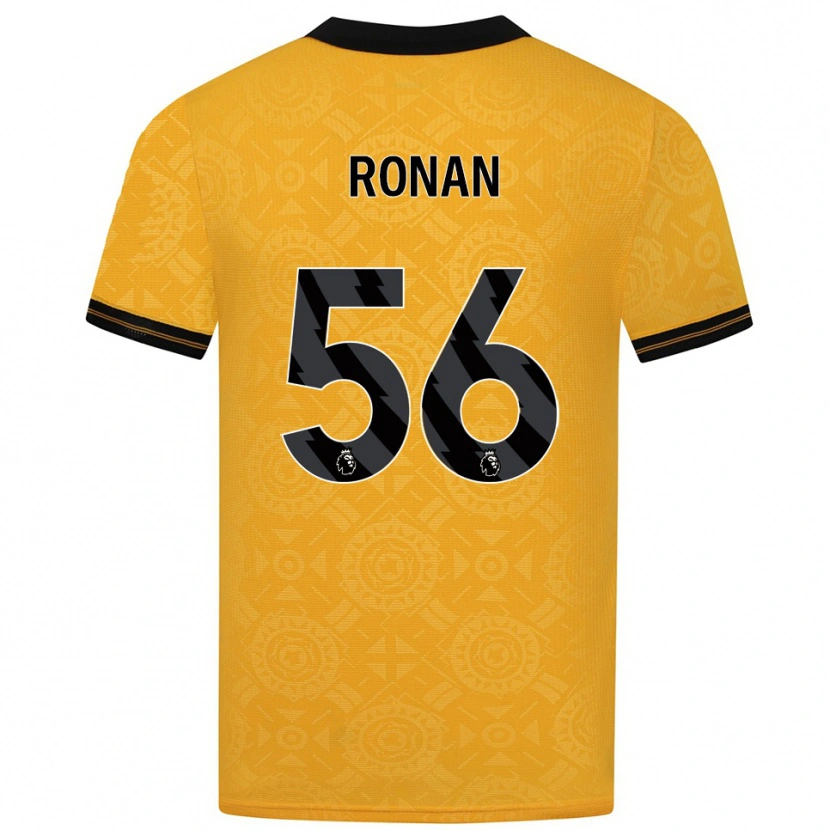 Danxen Män Connor Ronan #56 Gul Svart Hemmatröja Matchtröjor 2025/26 Tröjor T-Tröja