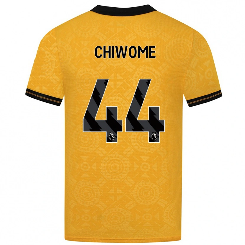 Danxen Män Leon Chiwome #44 Gul Svart Hemmatröja Matchtröjor 2025/26 Tröjor T-Tröja