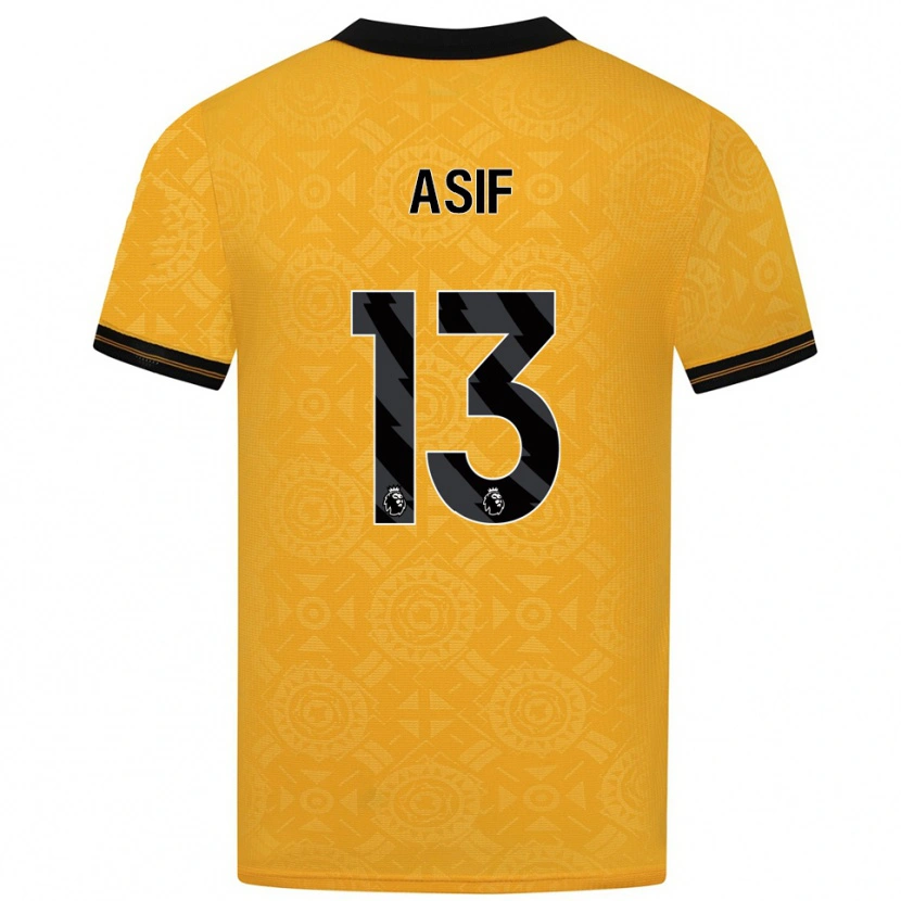 Danxen Män Daston Asif #13 Gul Svart Hemmatröja Matchtröjor 2025/26 Tröjor T-Tröja