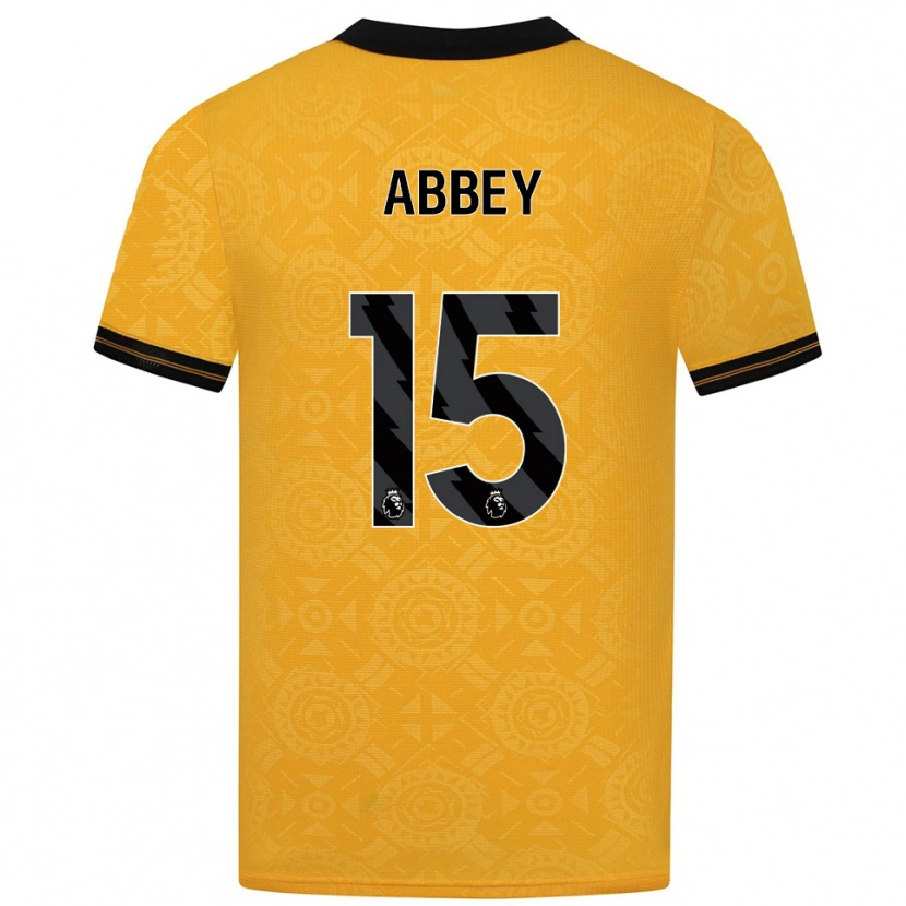 Danxen Män Jerome Abbey #15 Gul Svart Hemmatröja Matchtröjor 2025/26 Tröjor T-Tröja