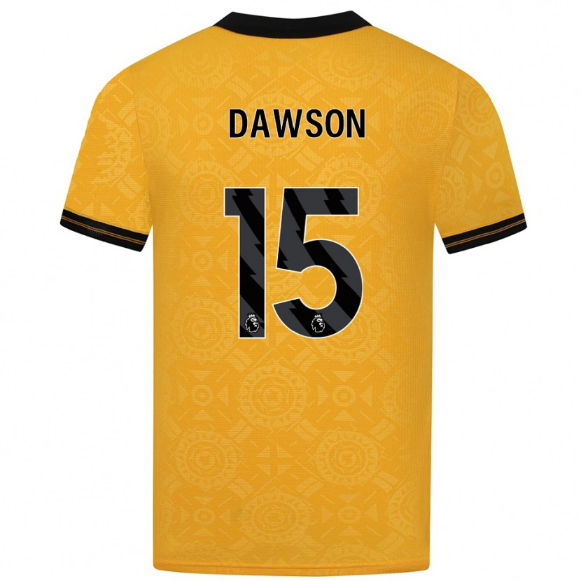 Danxen Män Craig Dawson #15 Gul Svart Hemmatröja Matchtröjor 2025/26 Tröjor T-Tröja