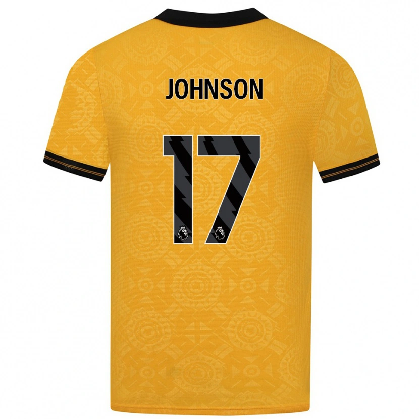 Danxen Män Katie Johnson #17 Gul Svart Hemmatröja Matchtröjor 2025/26 Tröjor T-Tröja