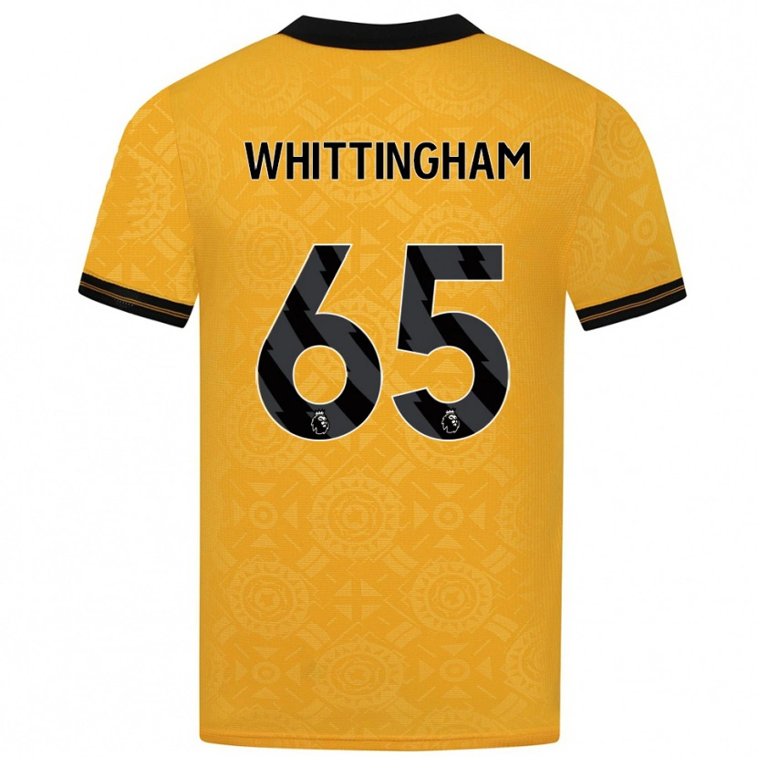 Danxen Män Matthew Whittingham #65 Gul Svart Hemmatröja Matchtröjor 2025/26 Tröjor T-Tröja