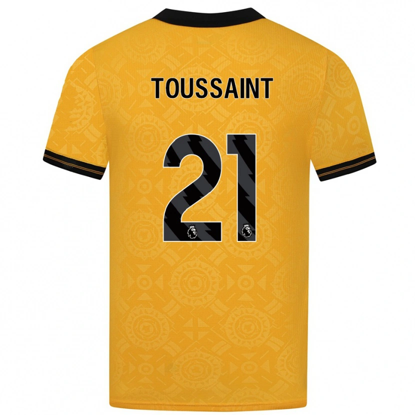 Danxen Män Destiney Toussaint #21 Gul Svart Hemmatröja Matchtröjor 2025/26 Tröjor T-Tröja