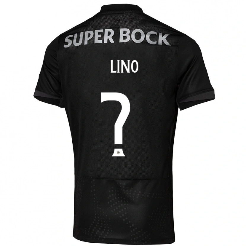 Danxen Män José Lino #0 Svart Vit Bortatröja Matchtröjor 2025/26 Tröjor T-Tröja