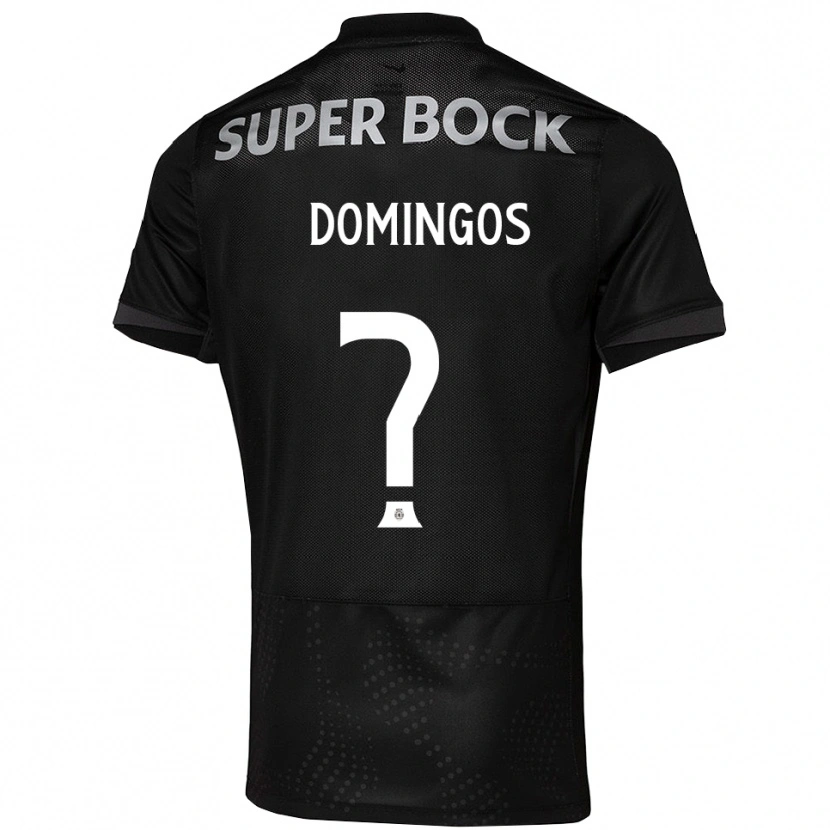 Danxen Män Estefanio Domingos #0 Svart Vit Bortatröja Matchtröjor 2025/26 Tröjor T-Tröja