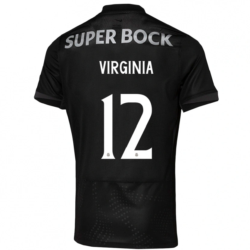 Danxen Män João Virgínia #12 Svart Vit Bortatröja Matchtröjor 2025/26 Tröjor T-Tröja