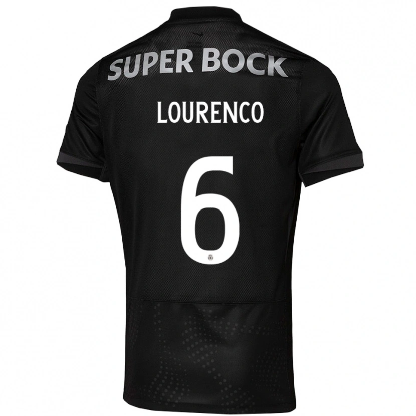 Danxen Män Bruna Lourenço Urbano Costa #6 Svart Vit Bortatröja Matchtröjor 2025/26 Tröjor T-Tröja