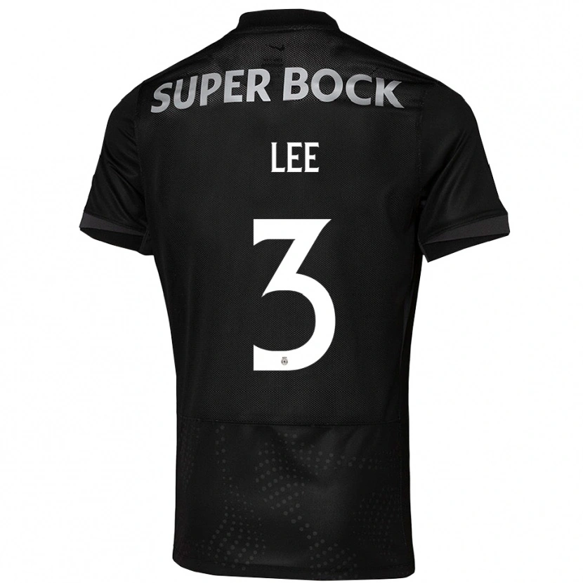 Danxen Män Afonso Lee #3 Svart Vit Bortatröja Matchtröjor 2025/26 Tröjor T-Tröja