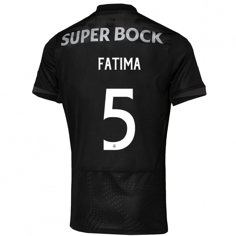 Danxen Män Francisca Fatima Aquino Dutra #5 Svart Vit Bortatröja Matchtröjor 2025/26 Tröjor T-Tröja