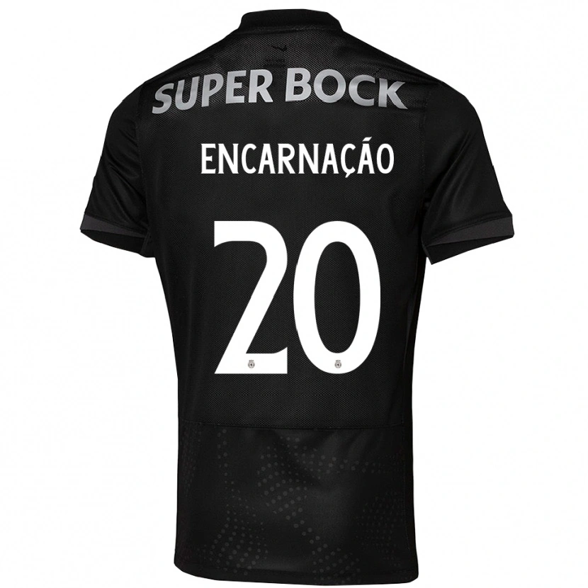 Danxen Män Telma Encarnação #20 Svart Vit Bortatröja Matchtröjor 2025/26 Tröjor T-Tröja
