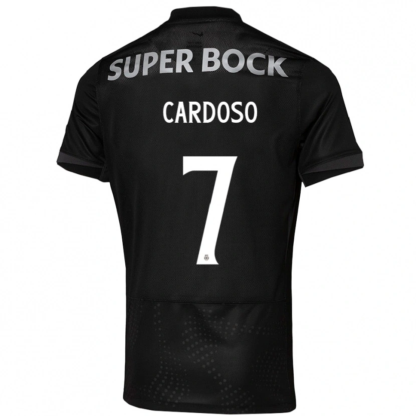 Danxen Män Paulo Cardoso #7 Svart Vit Bortatröja Matchtröjor 2025/26 Tröjor T-Tröja