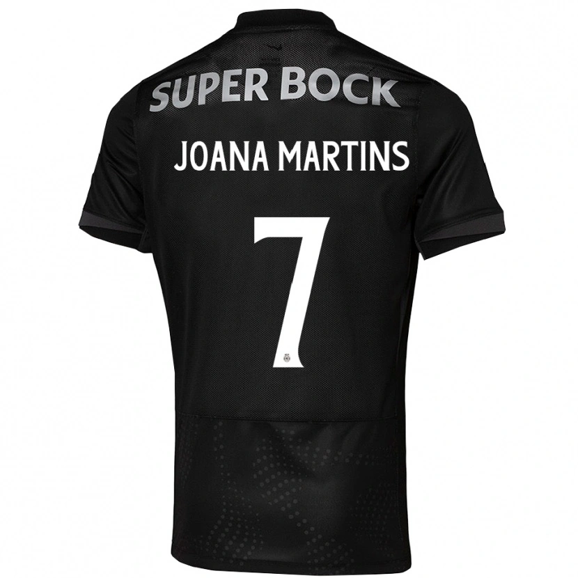 Danxen Män Joana David Carromeu Martins #7 Svart Vit Bortatröja Matchtröjor 2025/26 Tröjor T-Tröja