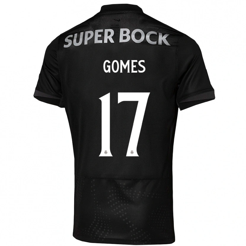 Danxen Män Frederico Gomes #17 Svart Vit Bortatröja Matchtröjor 2025/26 Tröjor T-Tröja
