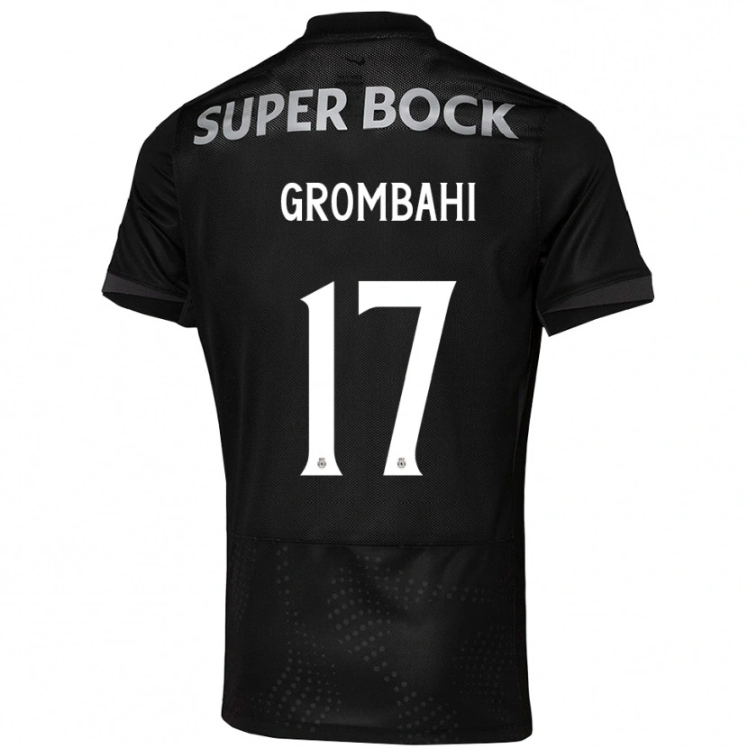 Danxen Män Chris Grombahi #17 Svart Vit Bortatröja Matchtröjor 2025/26 Tröjor T-Tröja
