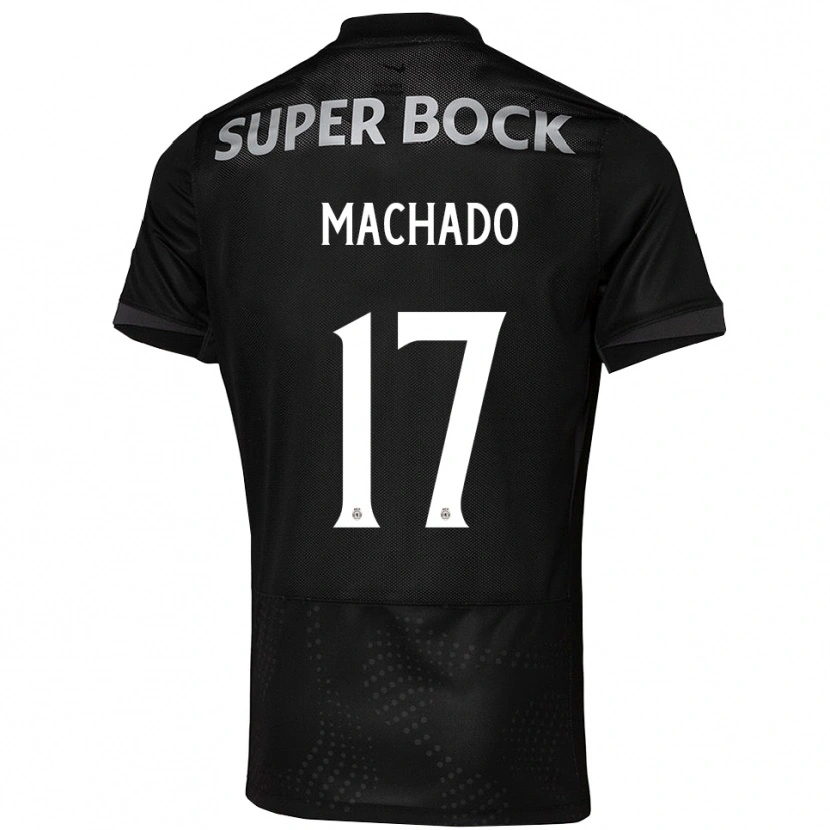 Danxen Män André Machado #17 Svart Vit Bortatröja Matchtröjor 2025/26 Tröjor T-Tröja
