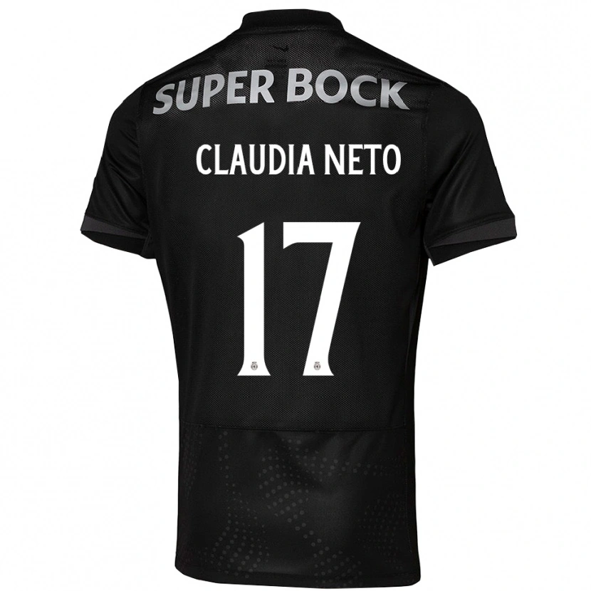 Danxen Män Cláudia Teresa Pires Neto #17 Svart Vit Bortatröja Matchtröjor 2025/26 Tröjor T-Tröja