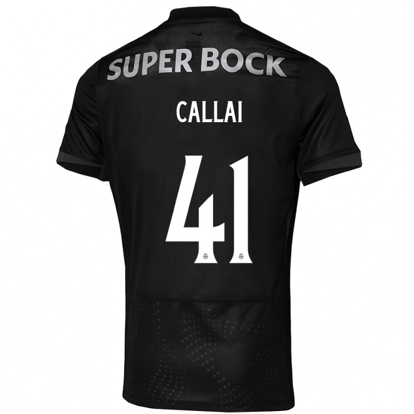 Danxen Män Diego Callai #41 Svart Vit Bortatröja Matchtröjor 2025/26 Tröjor T-Tröja