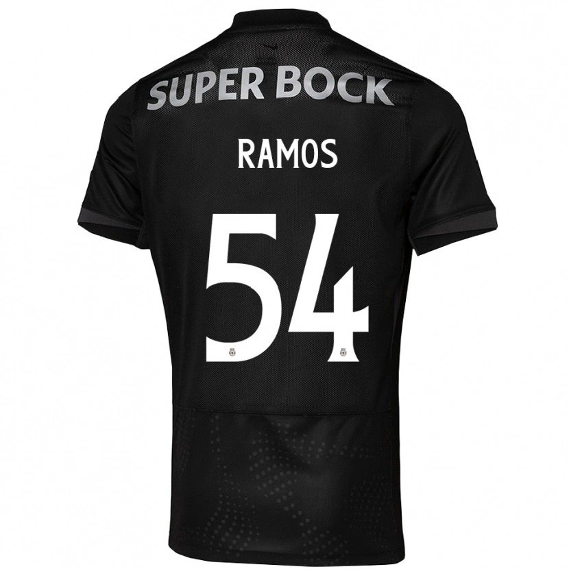 Danxen Män Bruno Ramos #54 Svart Vit Bortatröja Matchtröjor 2025/26 Tröjor T-Tröja