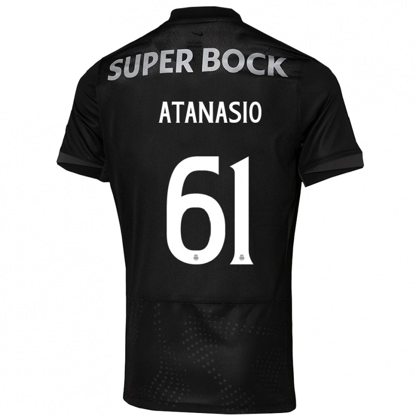 Danxen Män Atanásio #61 Svart Vit Bortatröja Matchtröjor 2025/26 Tröjor T-Tröja