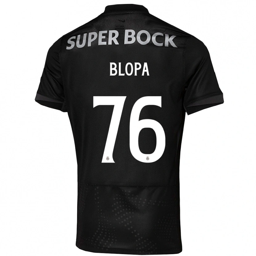 Danxen Män Salvador Blopa #76 Svart Vit Bortatröja Matchtröjor 2025/26 Tröjor T-Tröja