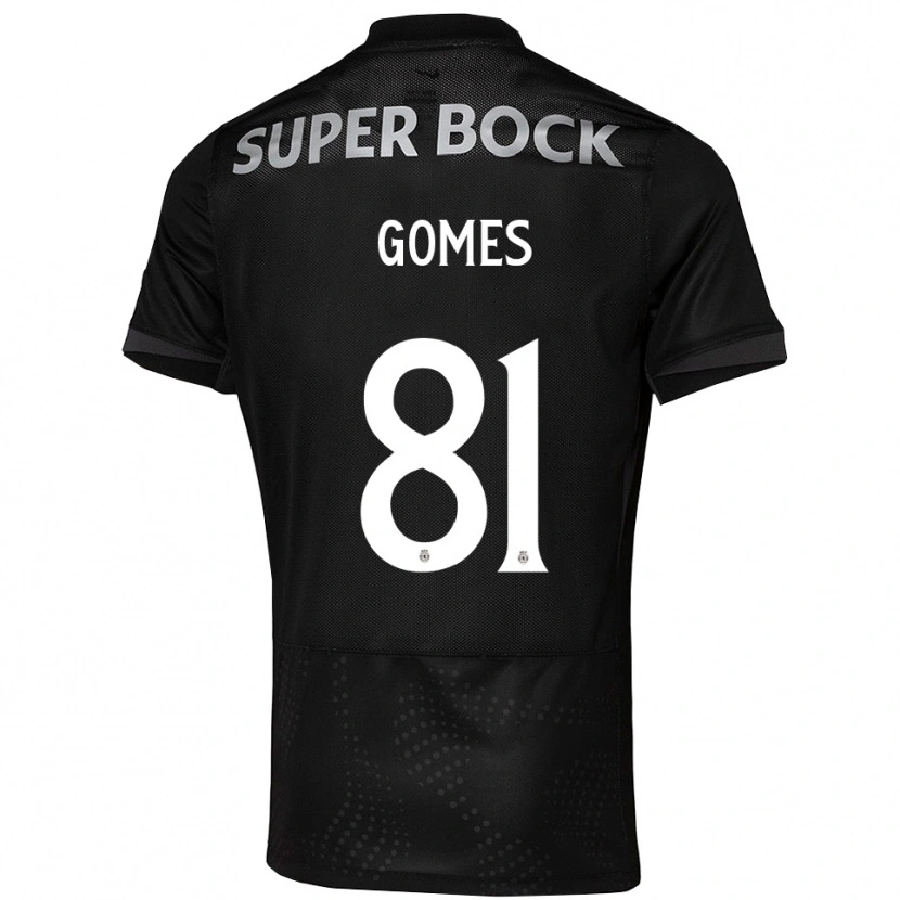 Danxen Män Salvador Gomes #81 Svart Vit Bortatröja Matchtröjor 2025/26 Tröjor T-Tröja