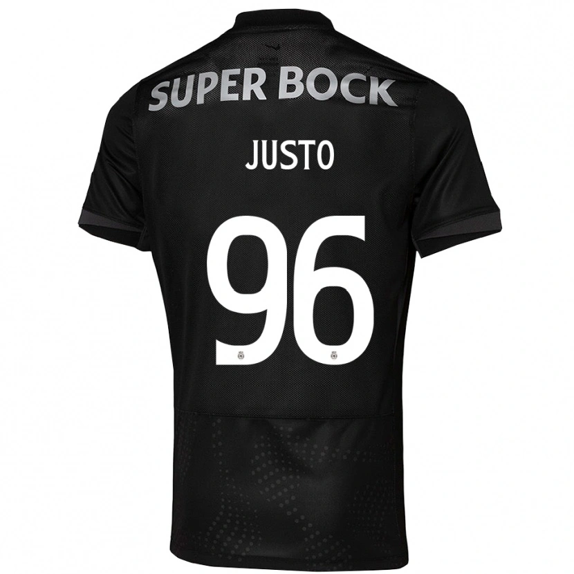 Danxen Män Samuel Justo #96 Svart Vit Bortatröja Matchtröjor 2025/26 Tröjor T-Tröja