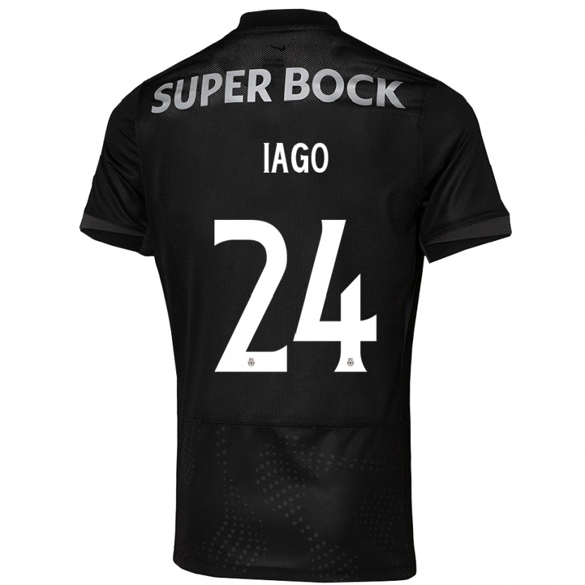 Danxen Män Paulo Iago #24 Svart Vit Bortatröja Matchtröjor 2025/26 Tröjor T-Tröja
