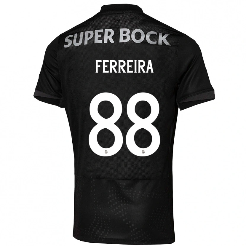 Danxen Män Tiago Ferreira #88 Svart Vit Bortatröja Matchtröjor 2025/26 Tröjor T-Tröja