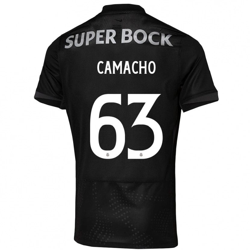 Danxen Män Rafael Camacho #63 Svart Vit Bortatröja Matchtröjor 2025/26 Tröjor T-Tröja