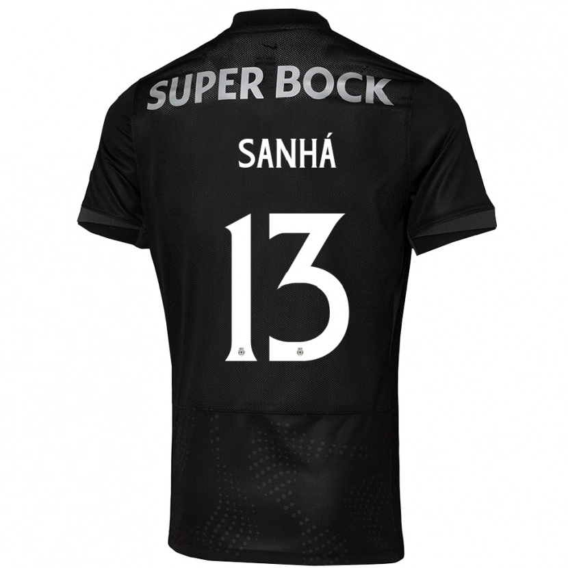 Danxen Män Micael Sanhá #13 Svart Vit Bortatröja Matchtröjor 2025/26 Tröjor T-Tröja