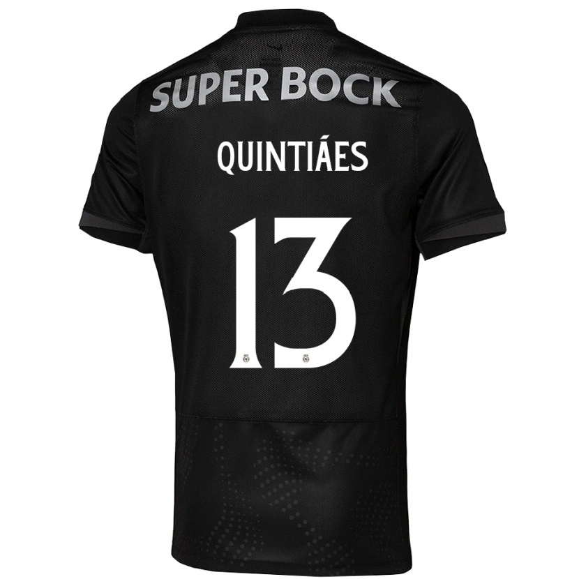 Danxen Män Rodrigo Quintiães #13 Svart Vit Bortatröja Matchtröjor 2025/26 Tröjor T-Tröja