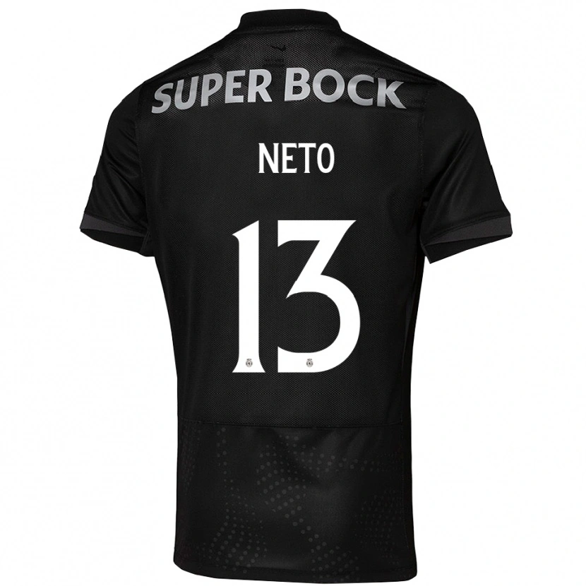 Danxen Män Luis Neto #13 Svart Vit Bortatröja Matchtröjor 2025/26 Tröjor T-Tröja
