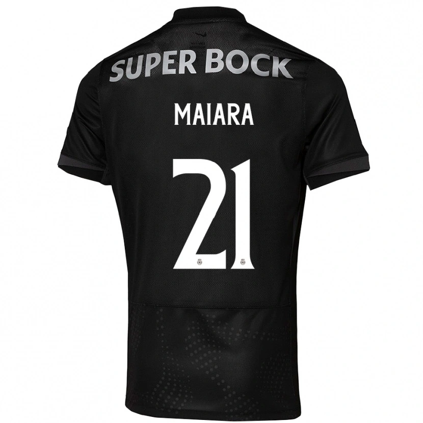 Danxen Män Maiara Carolina Niehues #21 Svart Vit Bortatröja Matchtröjor 2025/26 Tröjor T-Tröja