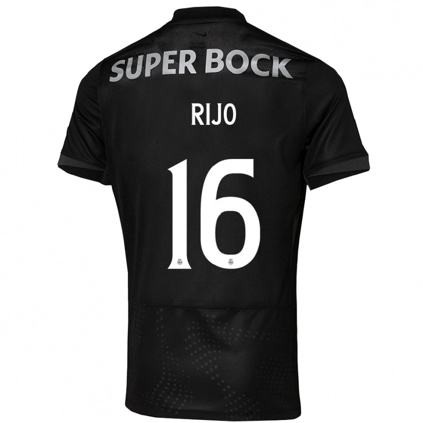 Danxen Män João Rijo #16 Svart Vit Bortatröja Matchtröjor 2025/26 Tröjor T-Tröja